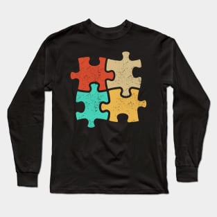 Autism Supporters Tee Autism Mom Dad Long Sleeve T-Shirt